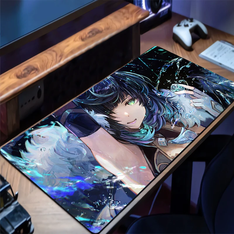 

Mouse Pad G-genshin Impact Yelan Extended Gaming Mousepad With Stitched Edges Desk Mat Non-Slip Base Computer Keyboard Pad