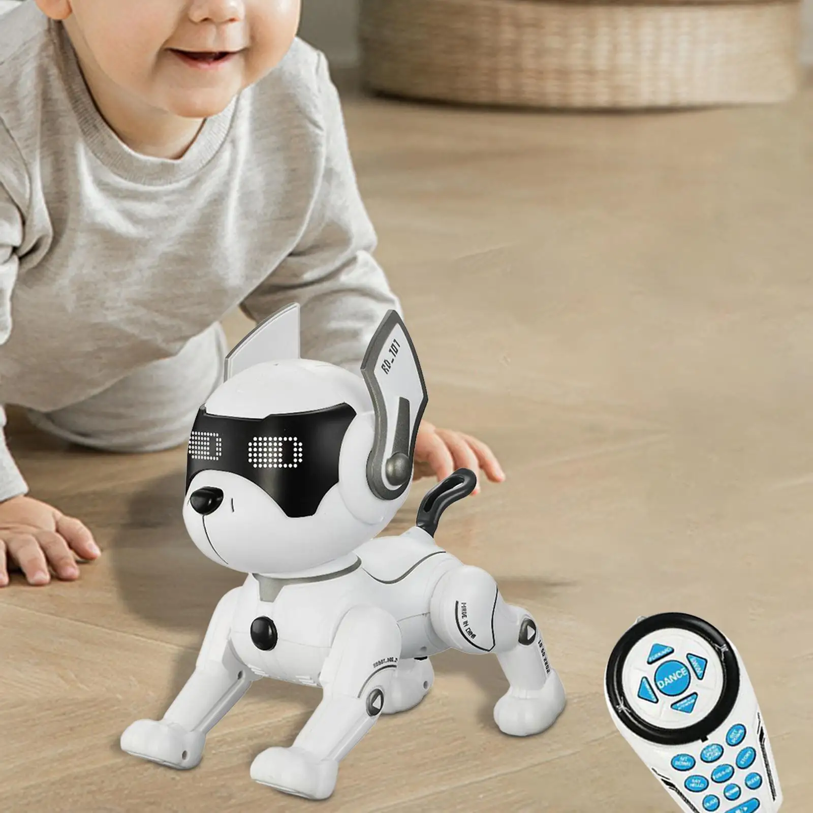 Robot Dog Toy Lovely Interactive Play Smart Electronic Robot Dog for Holiday