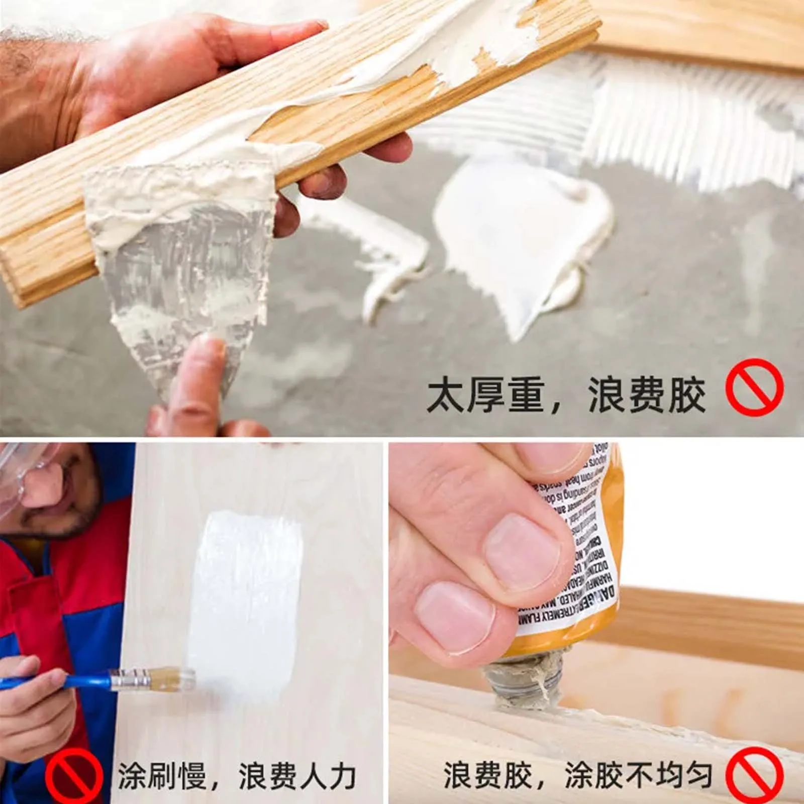 Portable Manual Glue Applicator Woodworking Adjustable Flow Control Glue Spreader Dispenser Glue Adhesive Roller