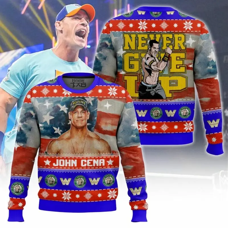 

2025 New Ugly Christmas Sweater Wrestler Personality Fashion Passion Street Vitality Winter Round Neck Sweater Holiday Party