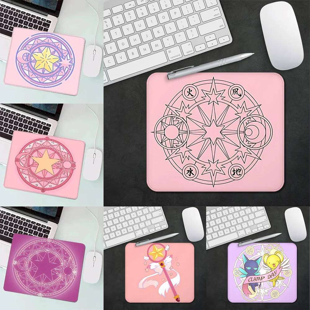 

C-Cardcaptor Sakura Magic Circle Gaming Mouse Pad XS Small Mousepad For PC Gamer Desktop Decoration Office Mouse Mat Deskmat Rug