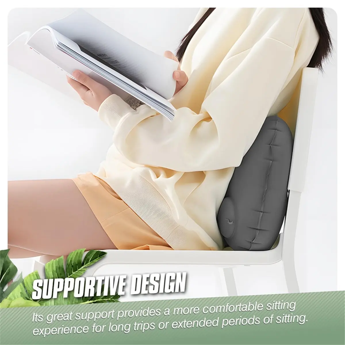 Inflatable Seat Cushion, Dirt and Heat Insulation, Cold Insulation, Height 3.9 Inches, Height Increasing Seat Cushion