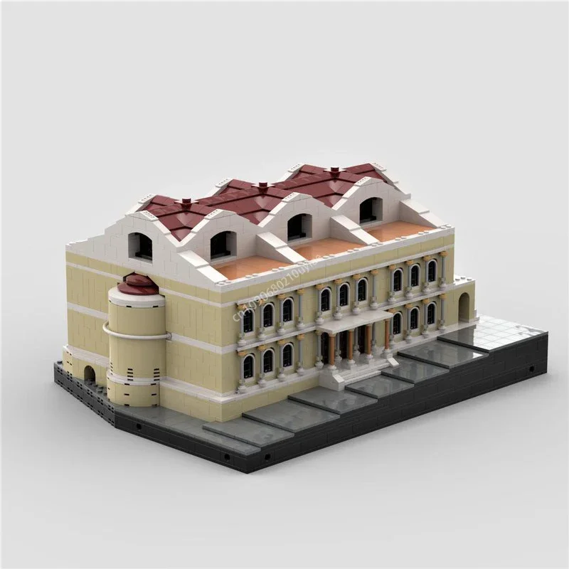 مجموعة مكعبات بناء وحدات Moc لمدينة روما للهندسة المعمارية، نموذج كلاسيكي، تعليمية للعقول الإبداعية