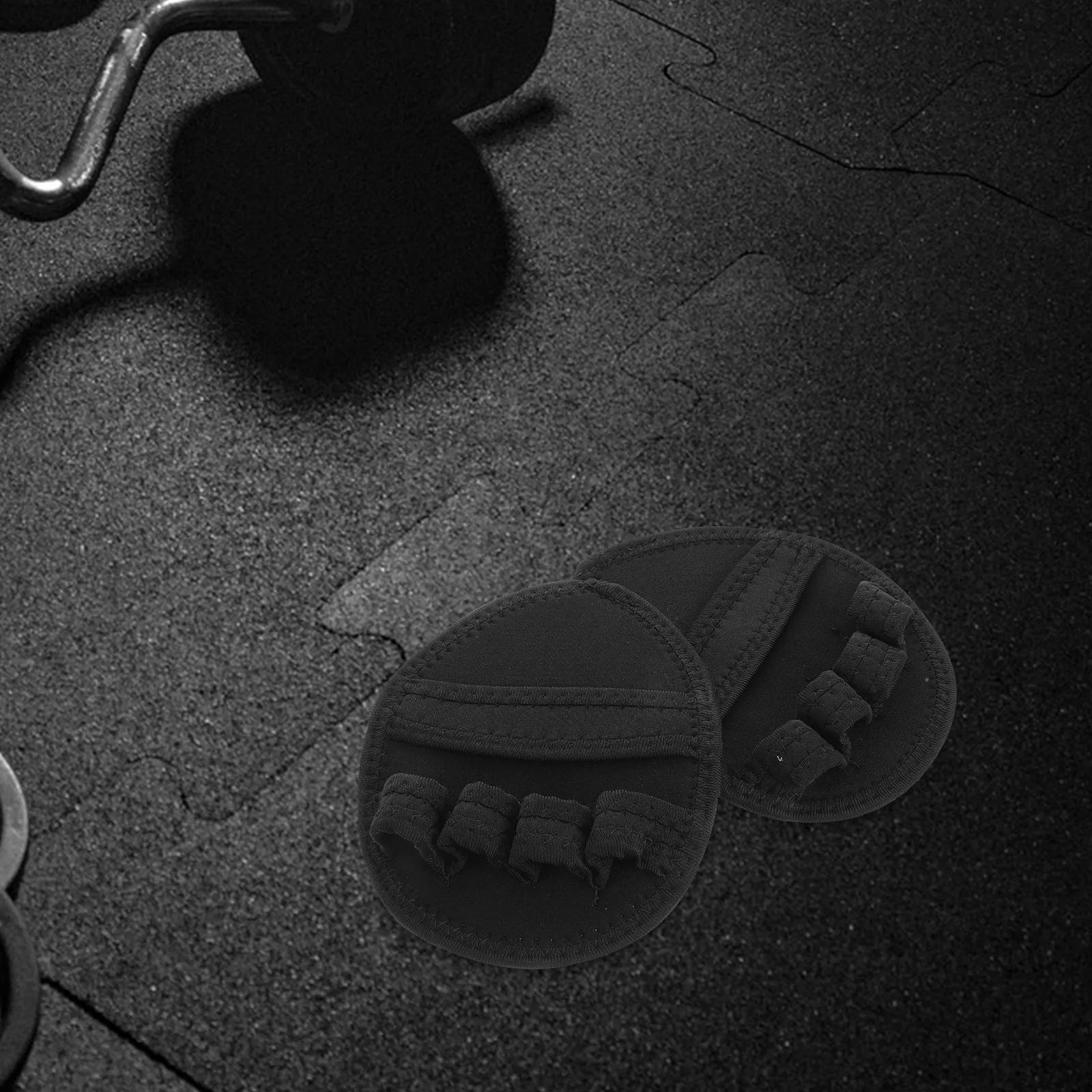 1 زوج مكافحة زلة قفازات رفع الأثقال تنفس تجريب قبضة دعم معدات الصالة الرياضية رفع والعتاد الرجال النساء اللياقة البدنية #3