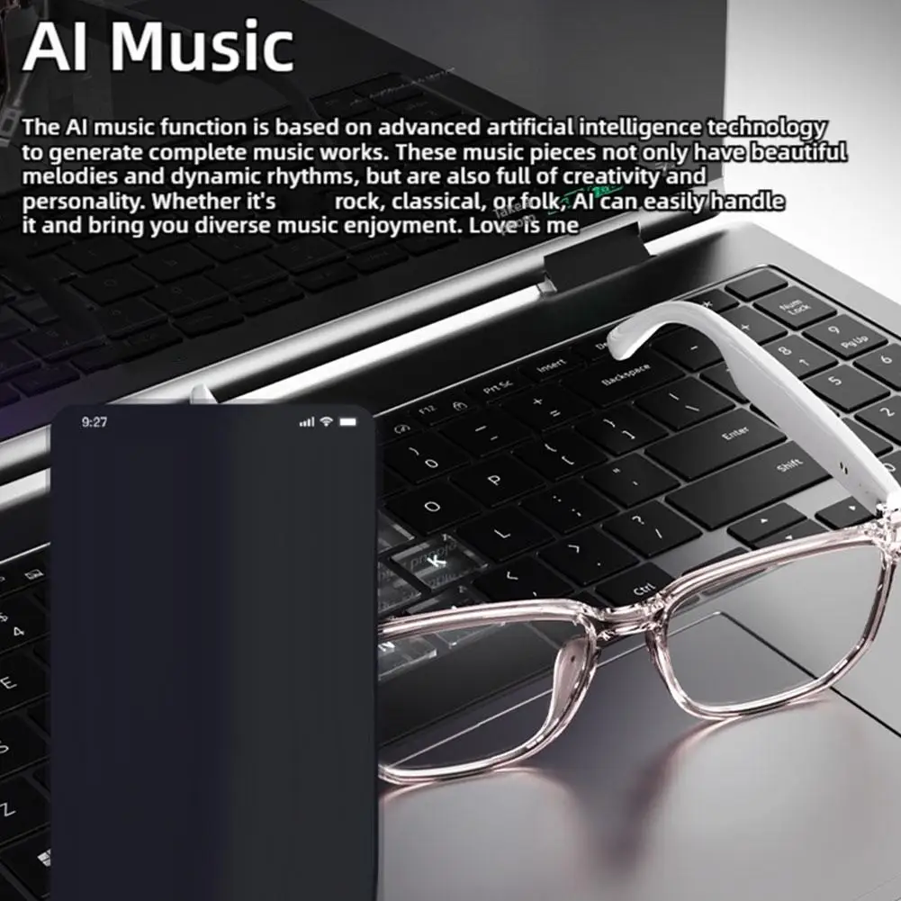 Modern Intelligent AI Translation Glasses Headset Simultaneous Interpretation Of 75 Languages Real-time Conference Notes