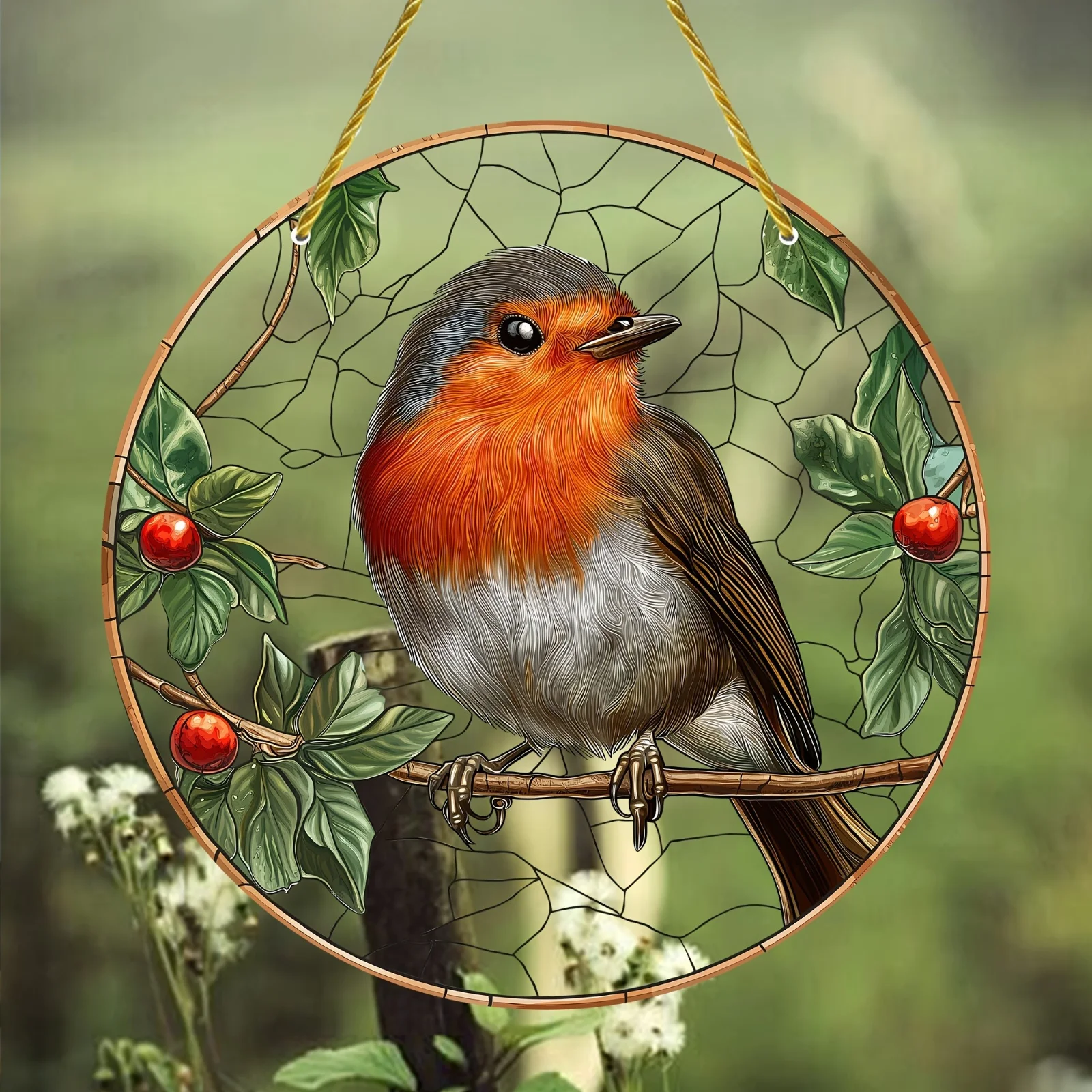 1pc Classic Sparrow Sun Catcher, 8 "X8" Acrylic 2D Flat Wind