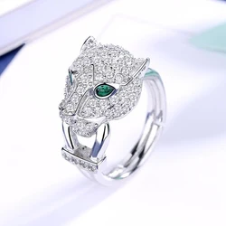 DODO Wolf Head Shape Rings For Women/Men Silver Color Individuality Punk Finger Bague Vintage Jewelry Party Animal anxiety Ring