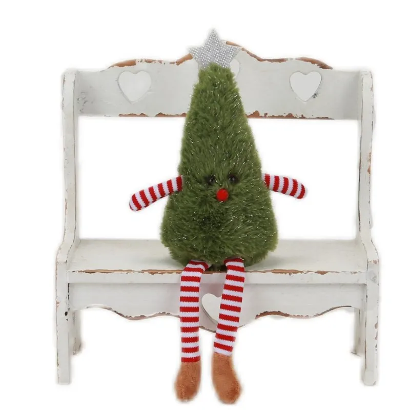 Decorazioni natalizie transfrontaliere, peluche in tessuto, decorazioni per l'albero di Natale, ciondoli, peluche natalizi, ornamenti