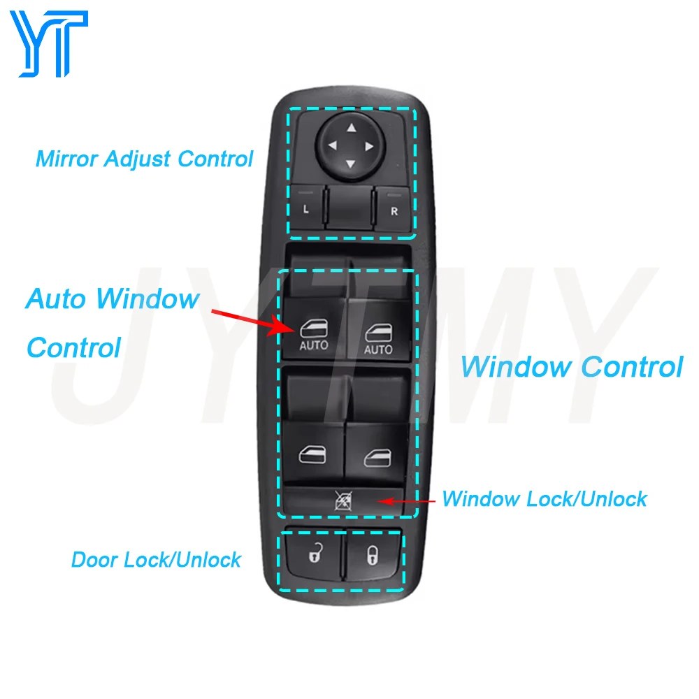 Front Left Electric Power Window Switch for Chrysler Pacifica 2017-2022 Glass Lifter Control Button Auto Parts Car Accessories