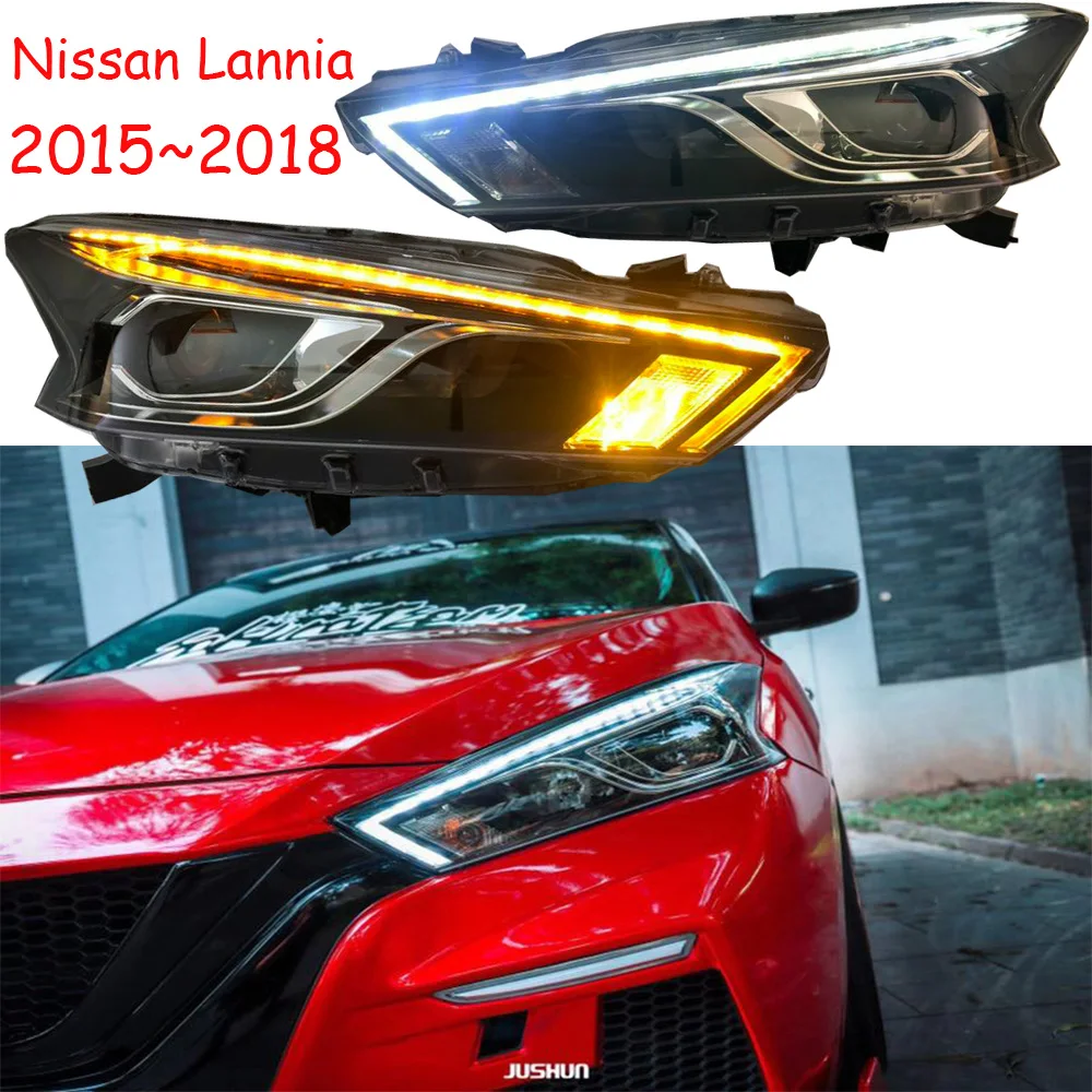 

2 шт. автомобильный Стайлинг для Nissan Lannia фары 2015 2016 2017 2018year HID ксеноновые автомобильные аксессуары передний фонарь Lannia фары