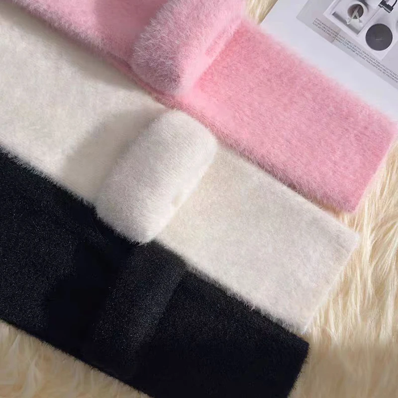 Rosa imitação de vison veludo calças femininas cintura alta elástica pelúcia casual calças térmicas fino ajuste mais veludo quente leggings