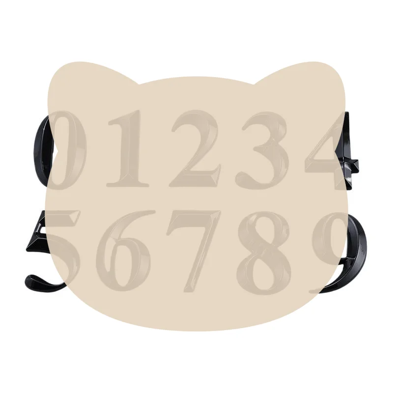 3D Waterproof Door Address Number Self Adhesive Plastic Digit Sign No Drill for Home Mailbox Villa Office Outdoor Use