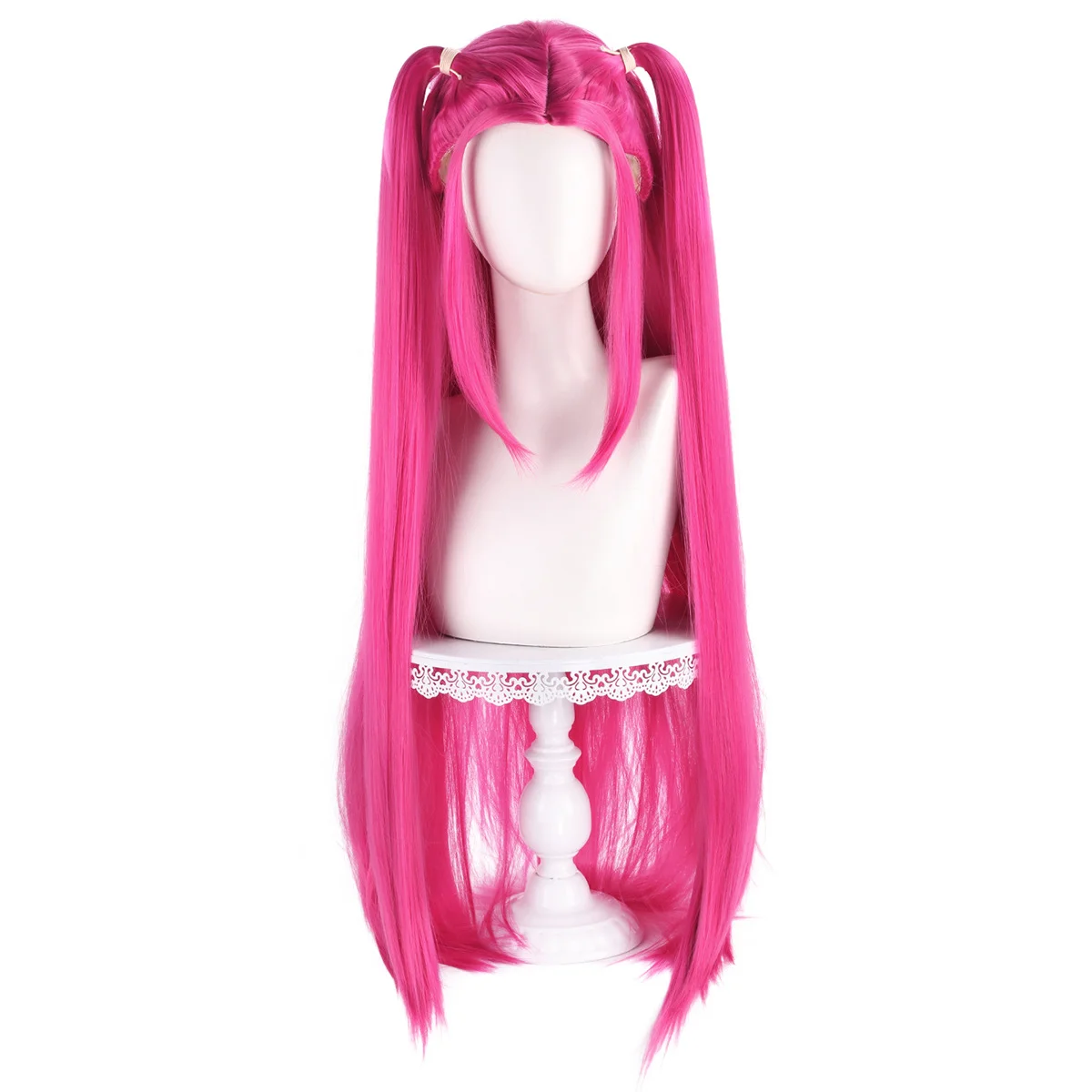 100cm nuevo cazador de demonios de KPop Mira Cosplay peluca rosa disfraz de mujer traje Prop Halloween carnaval fiesta Halloween