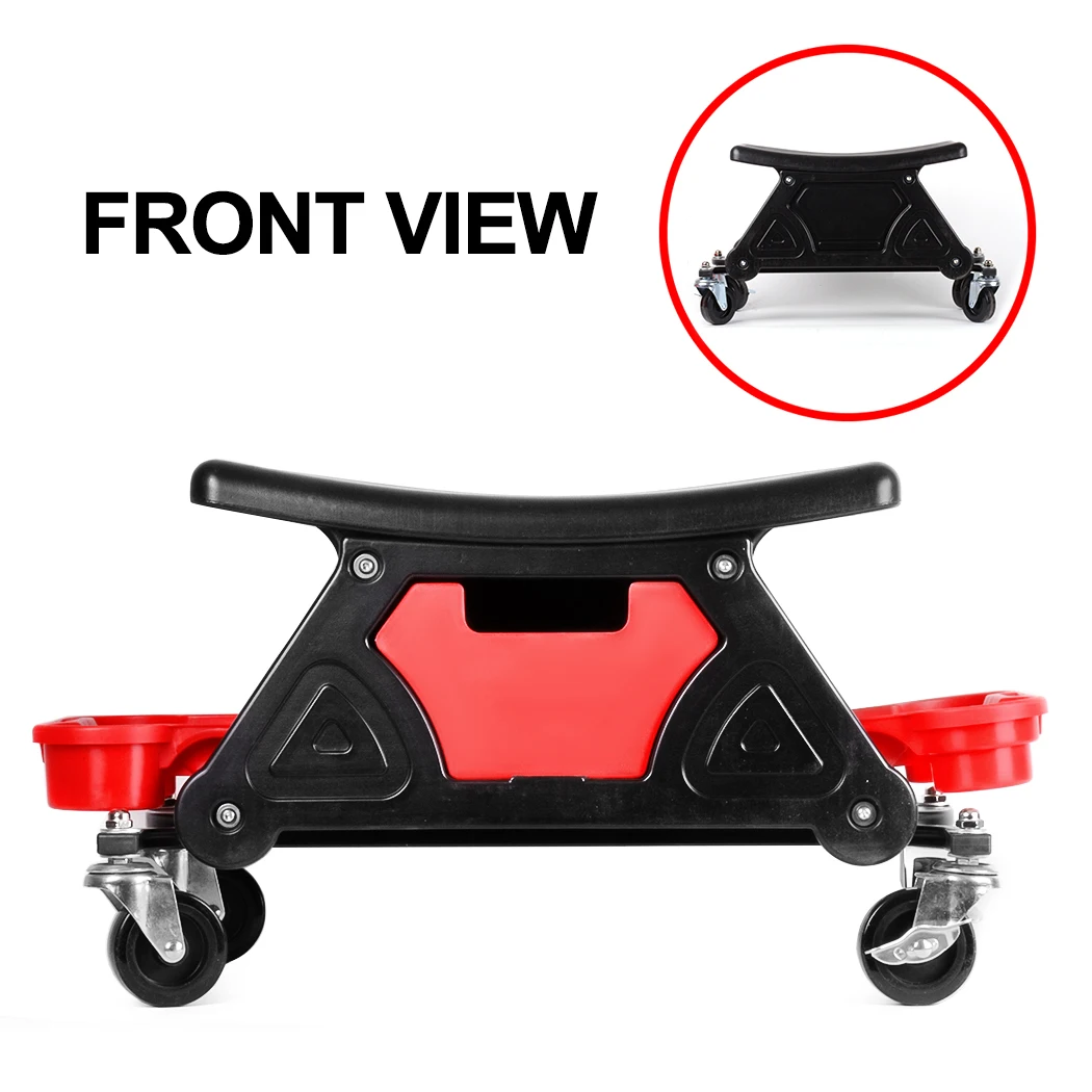 Multifunctional maintenance stool Car Repair Work Stools Mechanices Seat 4 Wheel Rolling Workshop Toolbox  With Tray Tools