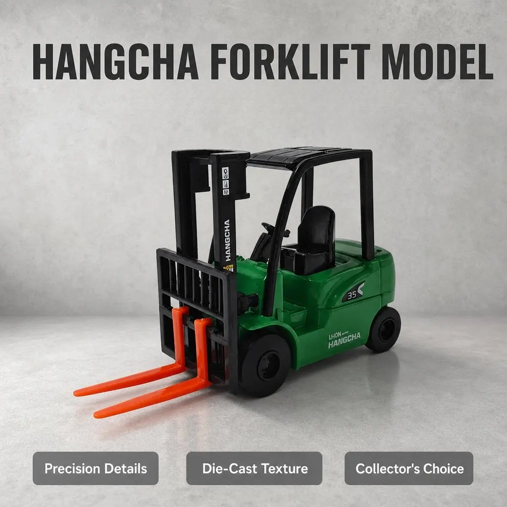 1:45 Farm Tractor Scale 35-Volt Battery-Powered Forklift Stacker Simulated Alloy Toy Car Model Collectible Display Piece Display