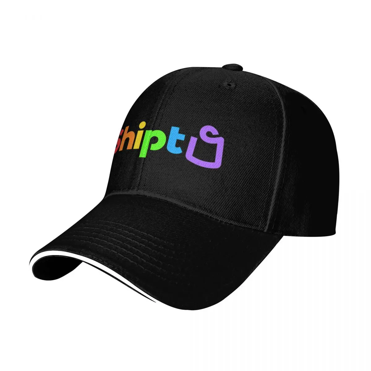 Shipt Rainbow Baseball Cap Breathable Mesh Back Adjustable Buckle Closure Moisture Wicking Quick Dry