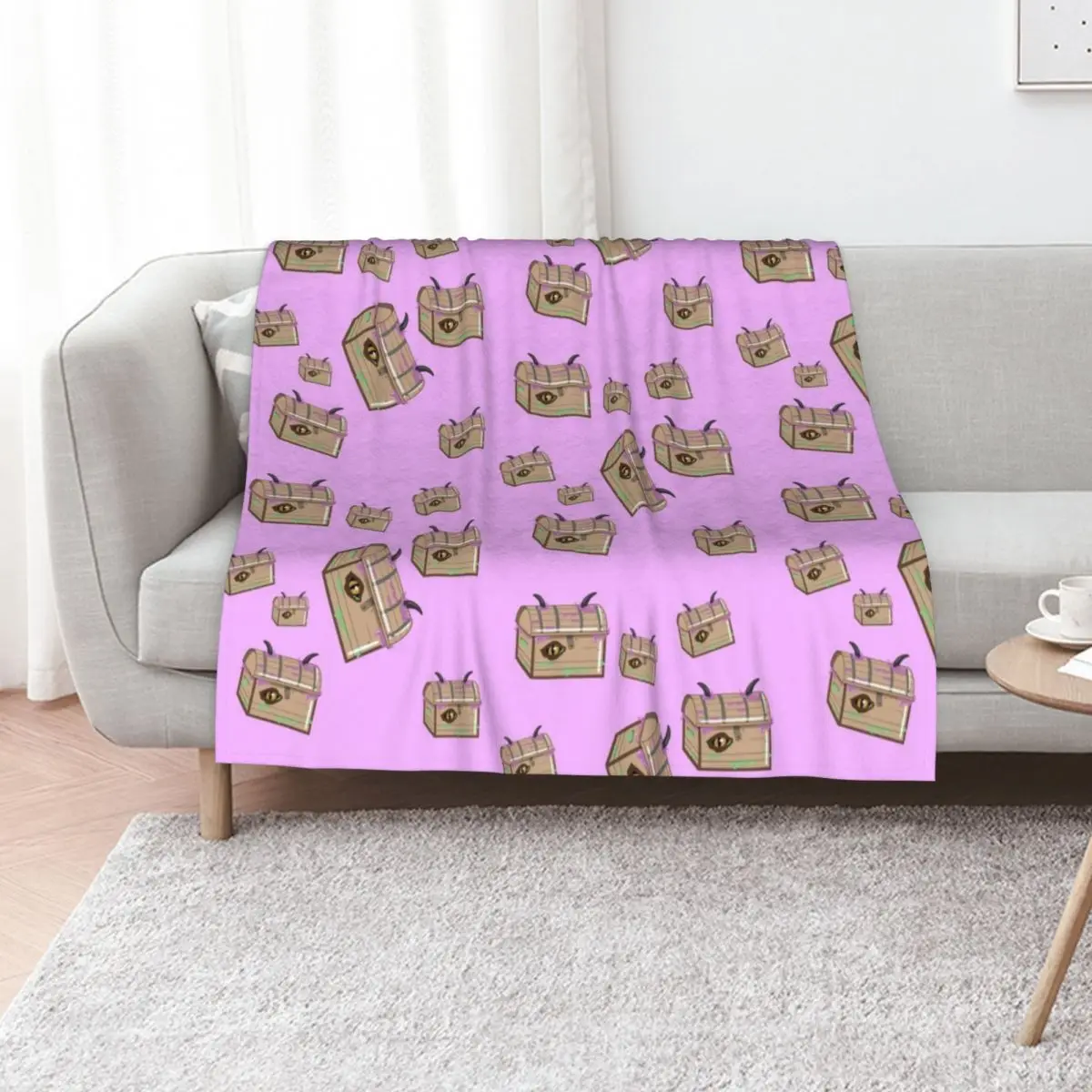 

Chest Monster - Danger Force Throw Blanket Vintage Tourist Blankets For Bed Flannel Fabric Blankets