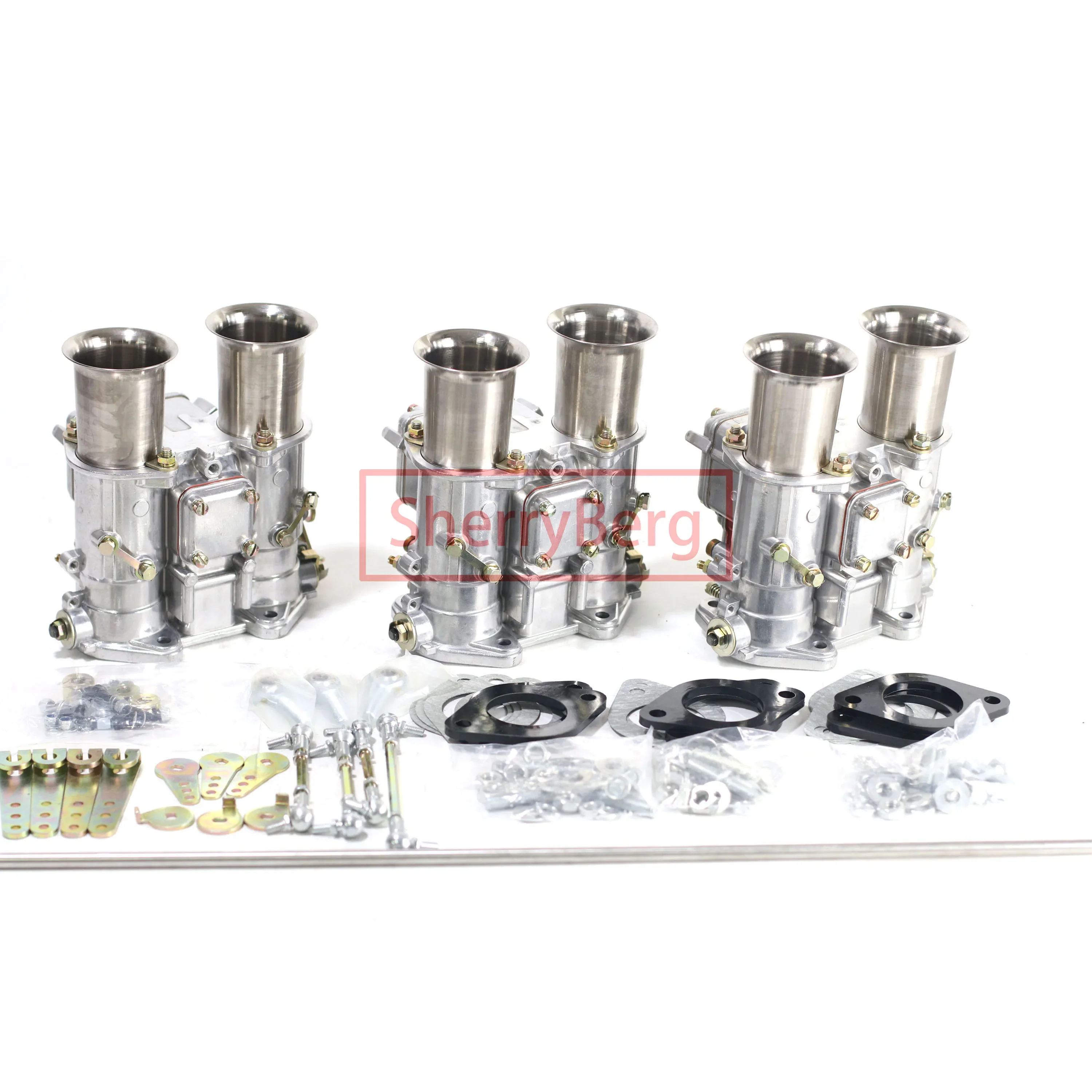 SherryBerg Carb Kit 40 DCOE for Austin Healey 3000 100/6 Triple Carburettor Carby for Weber EMPI Dellorto Carburetor Conversion