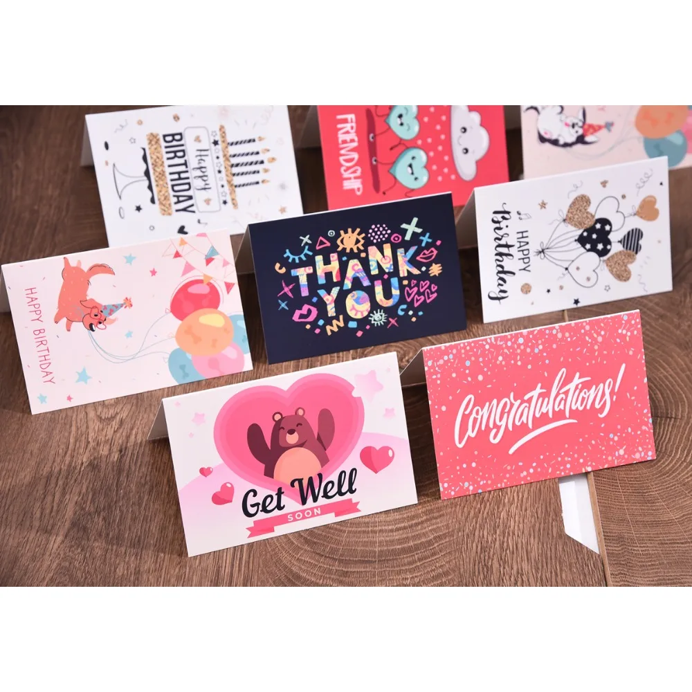 

15*20cm Greeting Cards with Envelopes 15 Unique Design Blank Inside Encouragement Cards Note Cards with Sealing Stickers