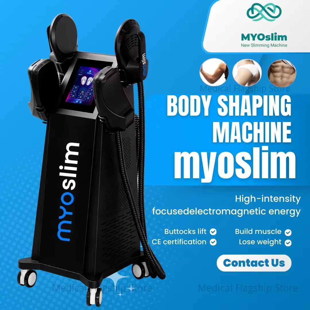 MYOslim 6500W EMS Body Sculpting Machine Sculpt Fat Muscle Stimulation 15 Electromagnetic Slimming Buttock Weight Loss Salon