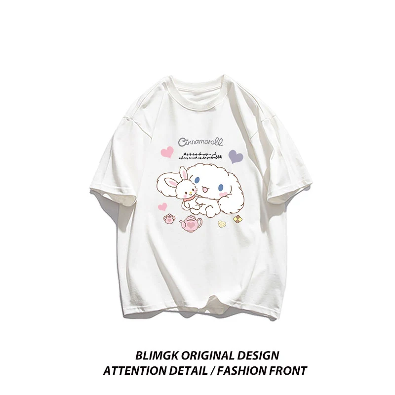 

Yugui Dog Sweet and Cute Style Printed Fashion Girl T-shirt Samio Normcore T-shirt Clothing Letter Daily Personalized Novel Top