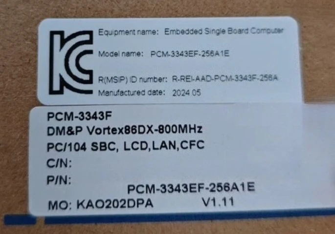 Brand New Original PCM-3343EF-256A1E PCM 3343EF 256A1E High Quality Fast Delivery