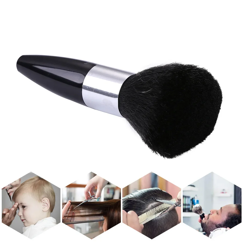 High Quality Black Hairdressing Wipe Neck Brush Hair Cleaning Duster Hair Cutting Brush for Barbershop Hair Cut Accessories