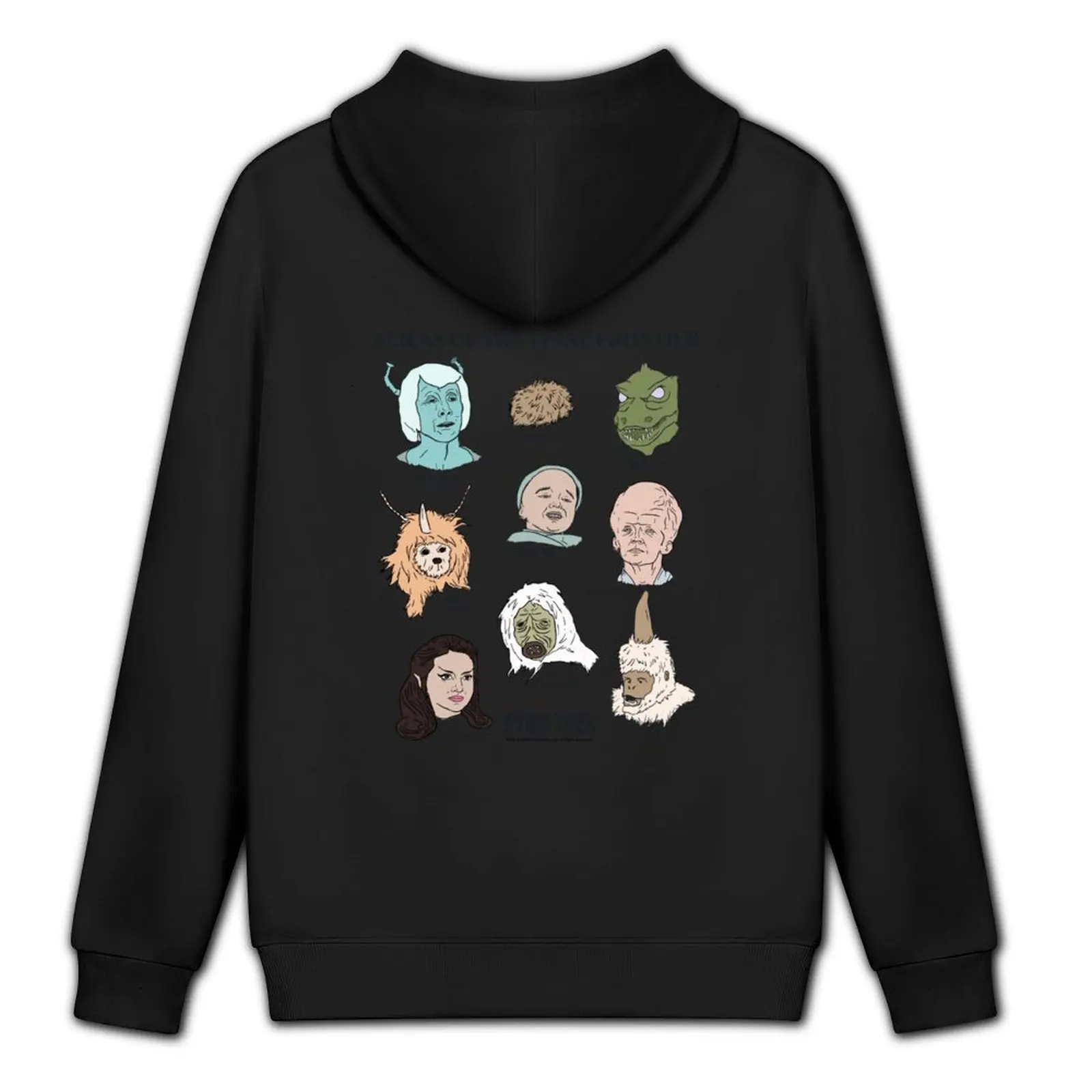 ستار تريك: السلسلة الأصلية من Aliens Of The Final Frontier Art هوديي ملابس رجالية بقلنسوة ملابس الشارع #5