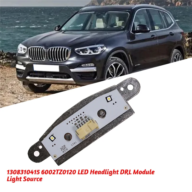

R1-2Pcs 1308310415 Car LED Headlight DRL Module Light Source For BMW X3 X4 F25 F26 F45 Angel Eye Control Module 6002TZ0120
