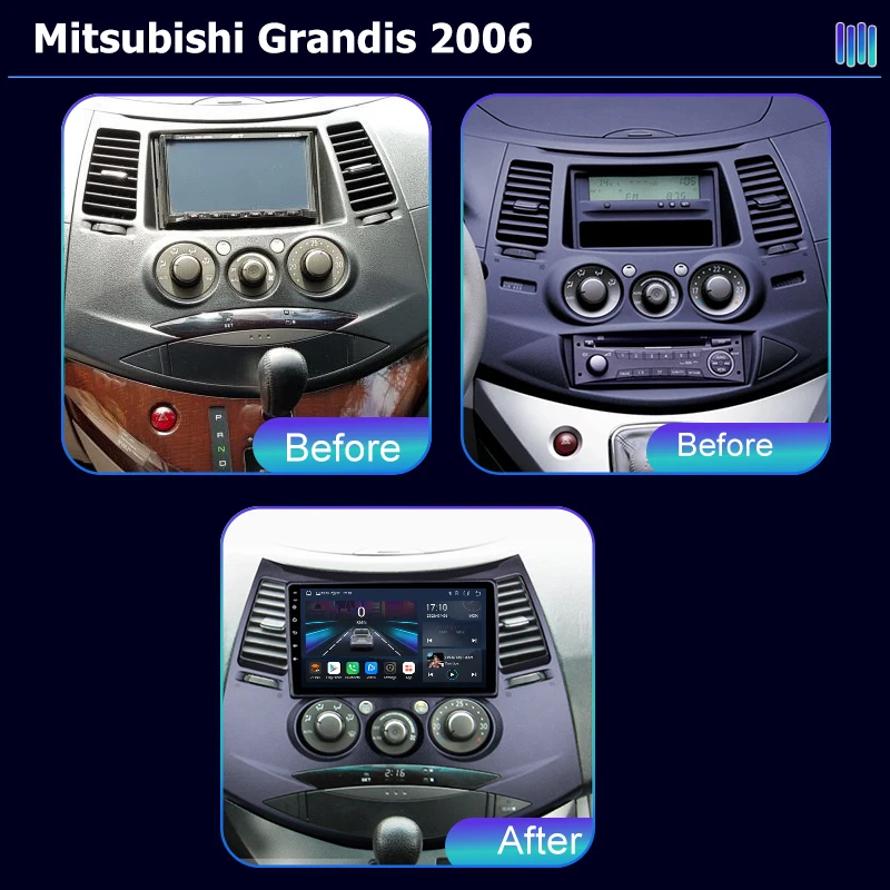 AI VOICE Android Car Radio Multimedia player for Mitsubishi Grandis 2006 GPS Navigation Stereo Screen Video Tape Recorder