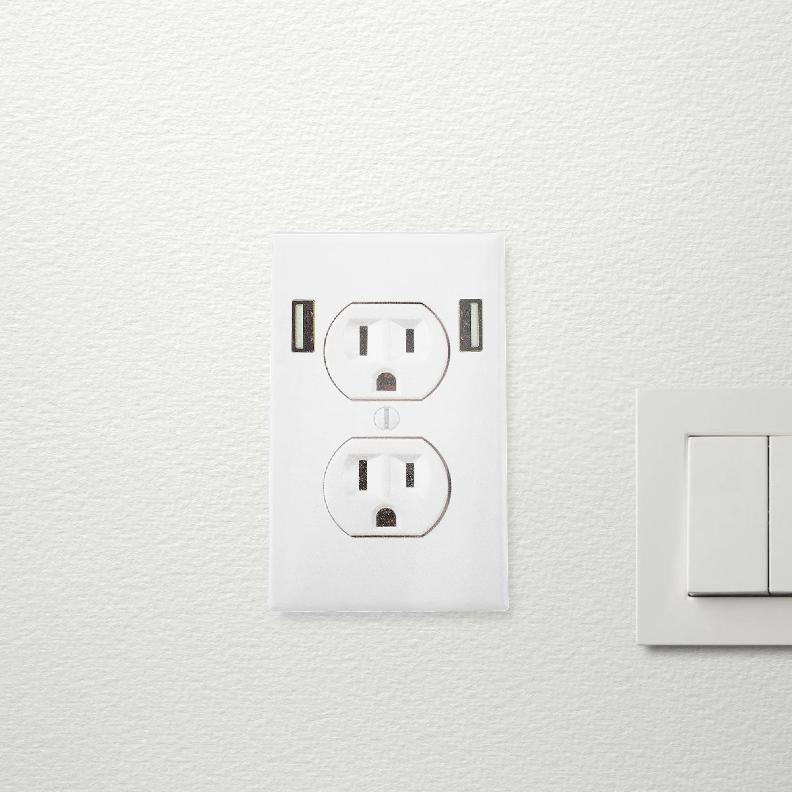 20 قطعة ملصقات المزحة المخرج واقعية وهمية مقبس الطاقة الشارات لاصق قوي الفينيل لمكتب جدار المنزل مكتب مقهى الفكاهة