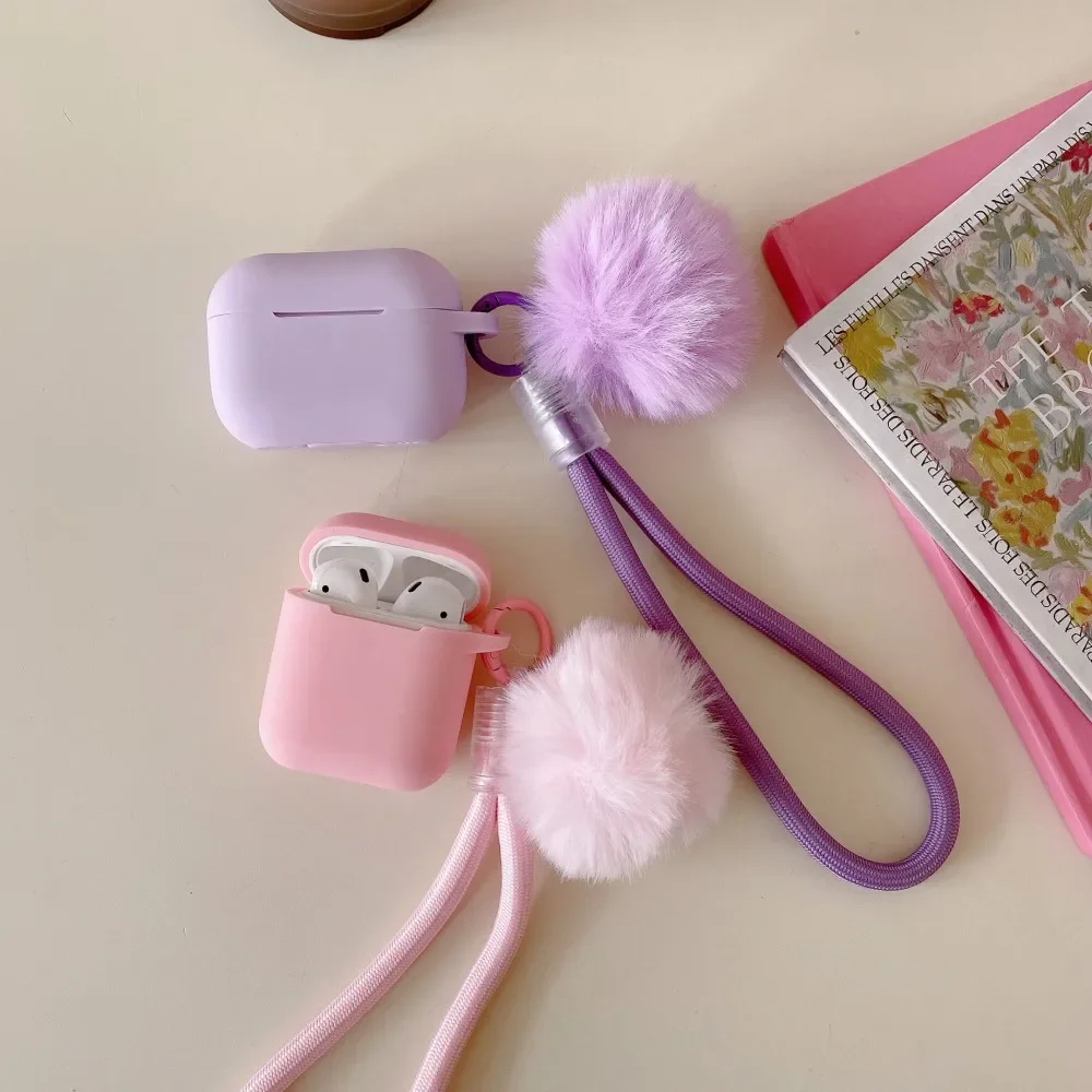 كاندي اللون سيليكون حقيبة سماعة الاذن ل AirPods Pro 3 2025 غطاء لينة بولي TPU سماعة حالات ل Airpods 4 3 2 1 Pro 2 Funda كم
