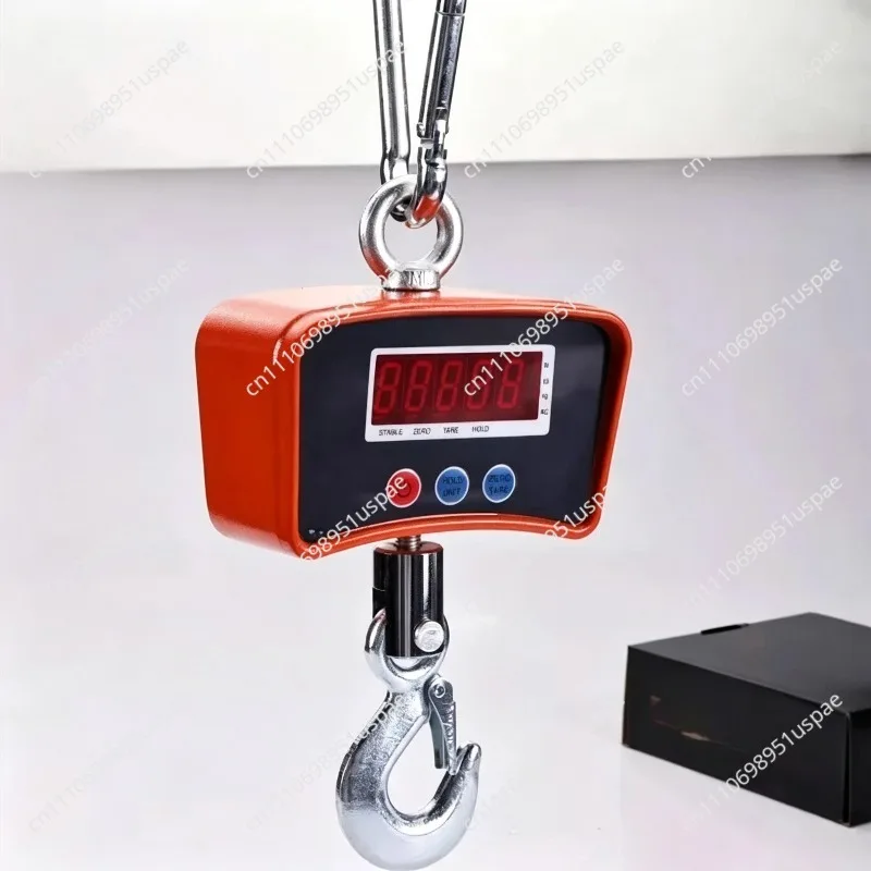 Digital Hanging Scale  Portable Electronic Crane Scale Weight Heavy Duty Industrial Weighing Hook