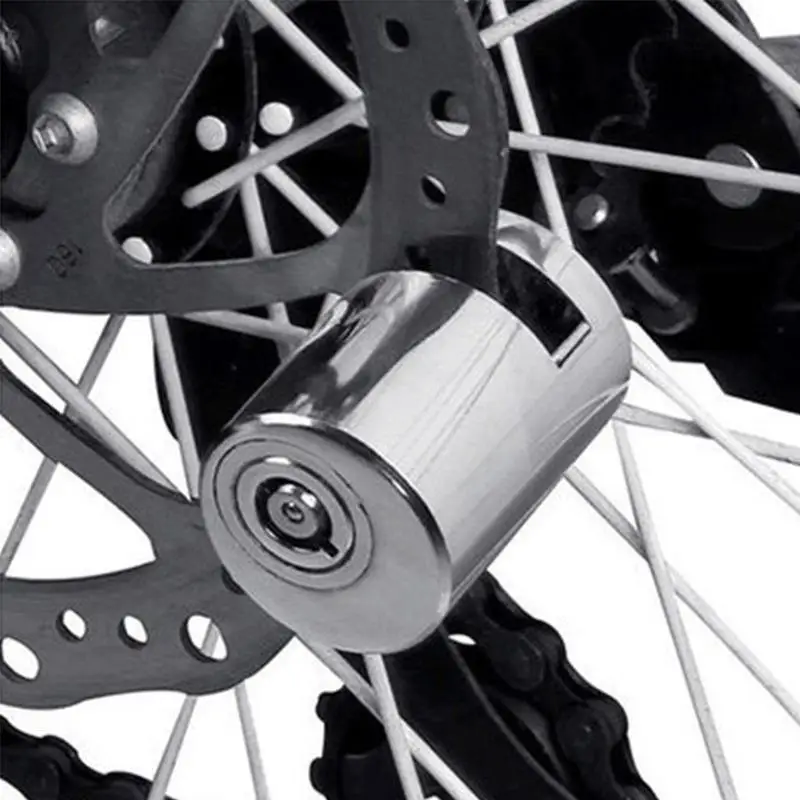 Durable Keyless Mini Disc Brake Lock Alloy Steel Anti-Pry Anti-Theft Lock for Road Bikes Weekend Cycling Trips