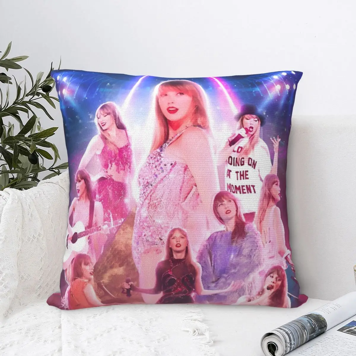 Famous Singer Swiftie Pillow Cases Cushion Cover Novelty Polyester Decorative Throw Pillow Case Cover for Sofa 45x45cm