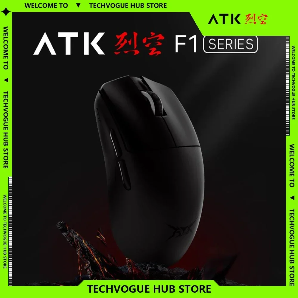 

ATK Blazing Sky F1 Gaming Mouse 8K Ultra Lightweight Wireless Mouse Bluetooth Low Latency E-sports Liekong FPS Mouse Bluetooth