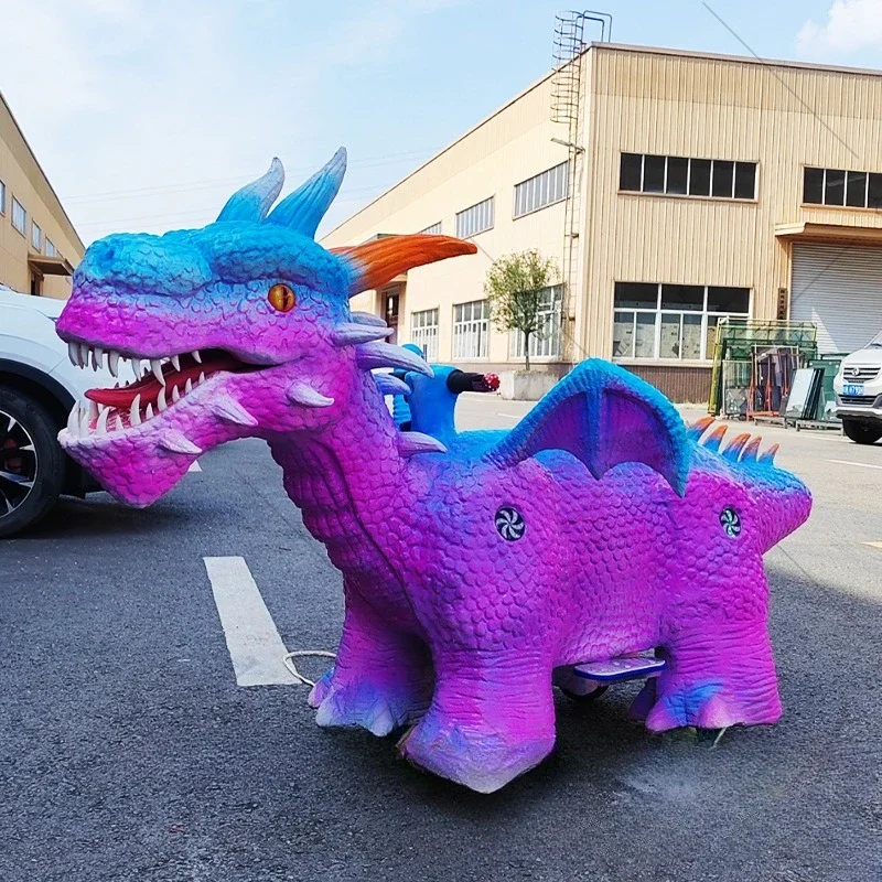 Children's Dinosaur Car Amusement Run Sports Car Plaza Dinosaur Battery Car Outdoor Park Amusement Equipment