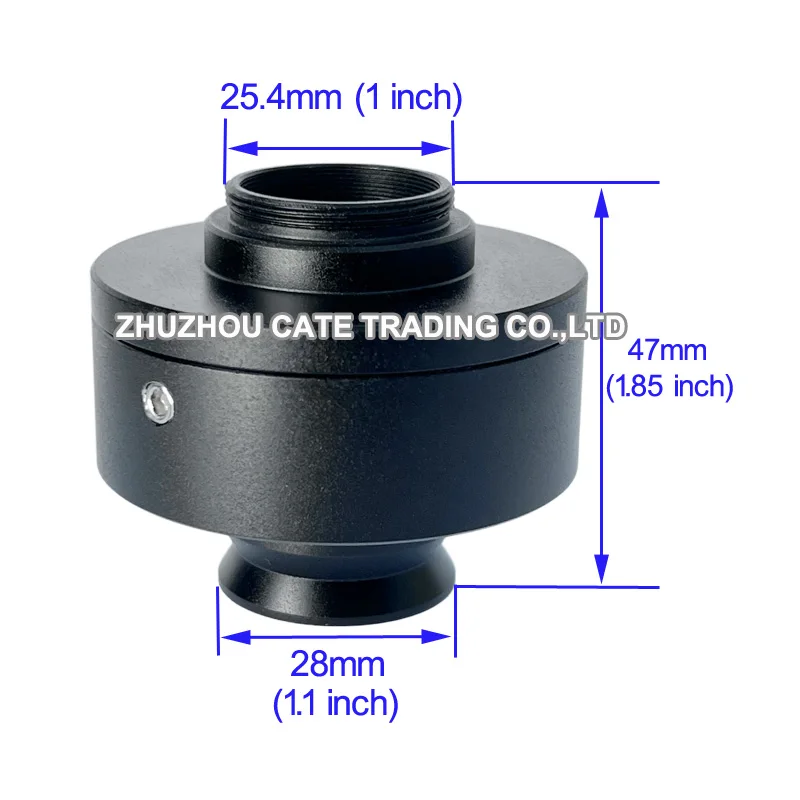 1X C-mount Camera Coupler CCD 25.4mm Microscope Camera Adapter for Olympus Inverted Microscope GX53 GX51