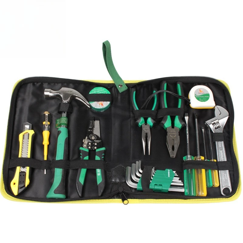 

Household Repair Tool Set TPR Handle Durable Hardware Tools 23 Piece Combination