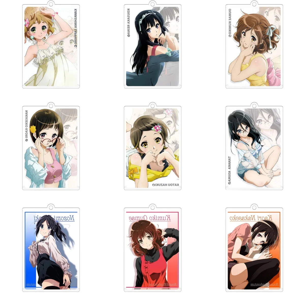 

6CM Hot Anime hibike! Euphonium Acrylic Stand Model Cosplay Characters Ornament Accessories Goods Collection Christmas Gifts