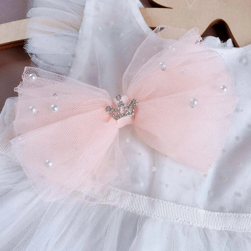 Fashion Lace Big Bows Kids Hairpin Pearl Crown Barrettes Hair Clips for Women Girls Headwear Sweet Princess Hair Accessories