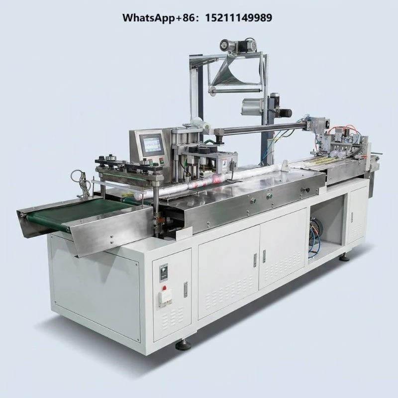 Automatic Plastic Cup Packing Counting Machine Juice Water Coffee Cup Auto Stacking Bagging Sealing High-Speed