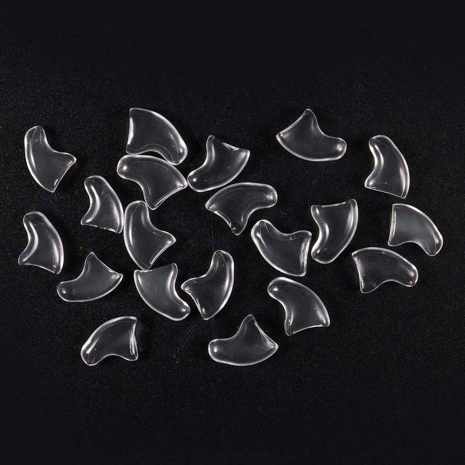 20 pcs Soft Nail Caps For Cat Pet Claw Control Paws off + Adhesive Glue -Transparent,Size M