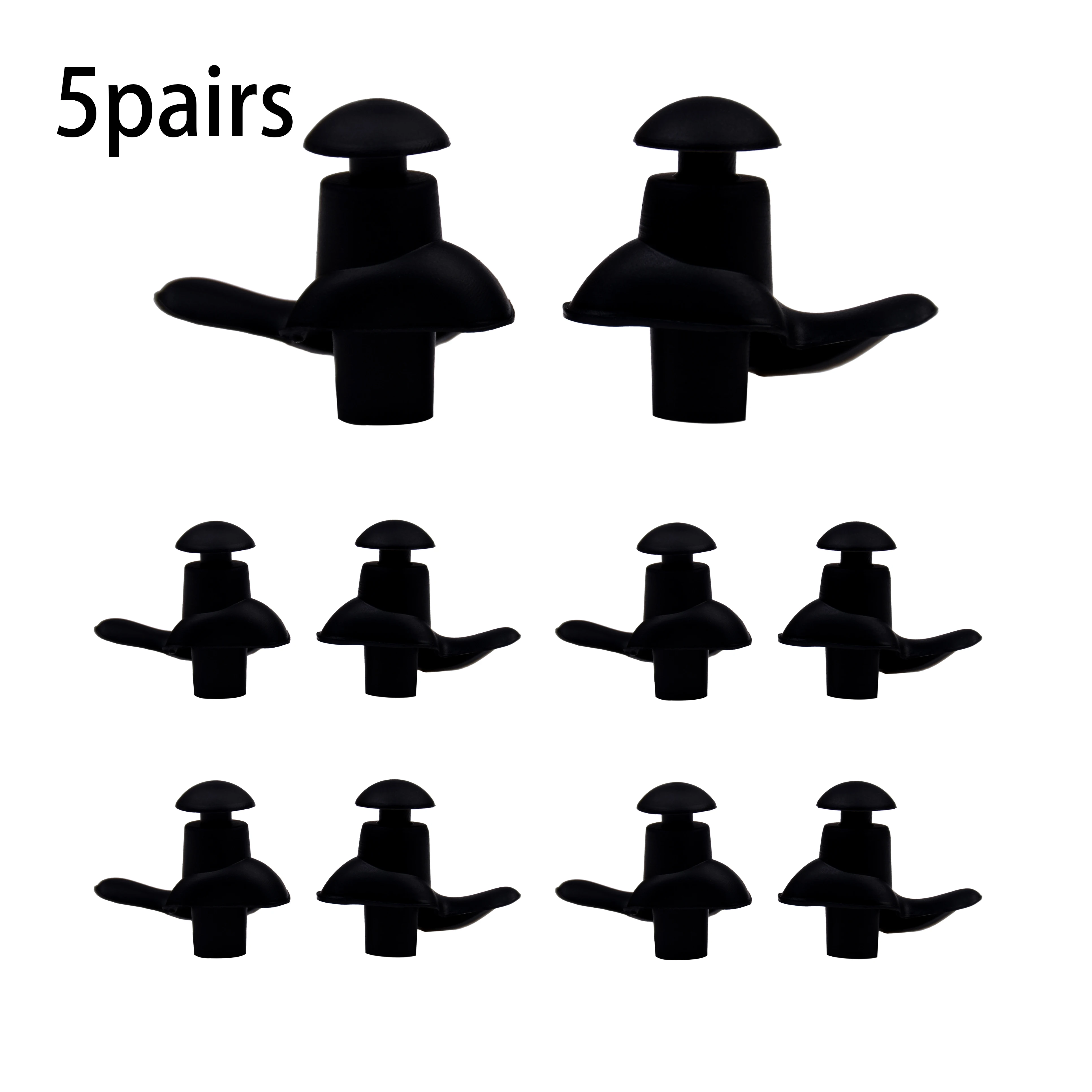 

5 пар многоразовых силиконовых беруш — водонепроницаемые для плавания/водного спорта, эргономичные спиральные беруши для комфортного сна