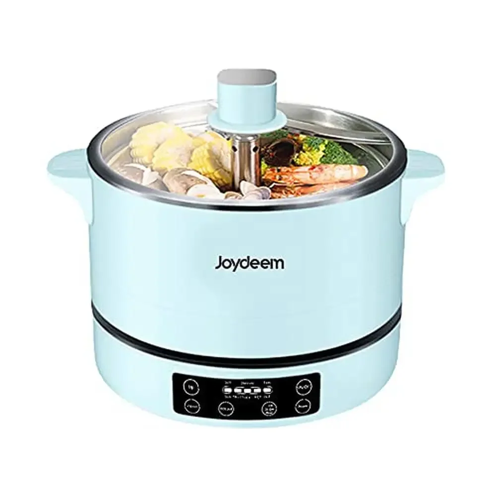 Electric Hot Pot Steamer 4L 1500W Low Carb Rice Cooker Food Grade Stainless Steel Auto Lift Shabu   JD-DHG4A Porridge