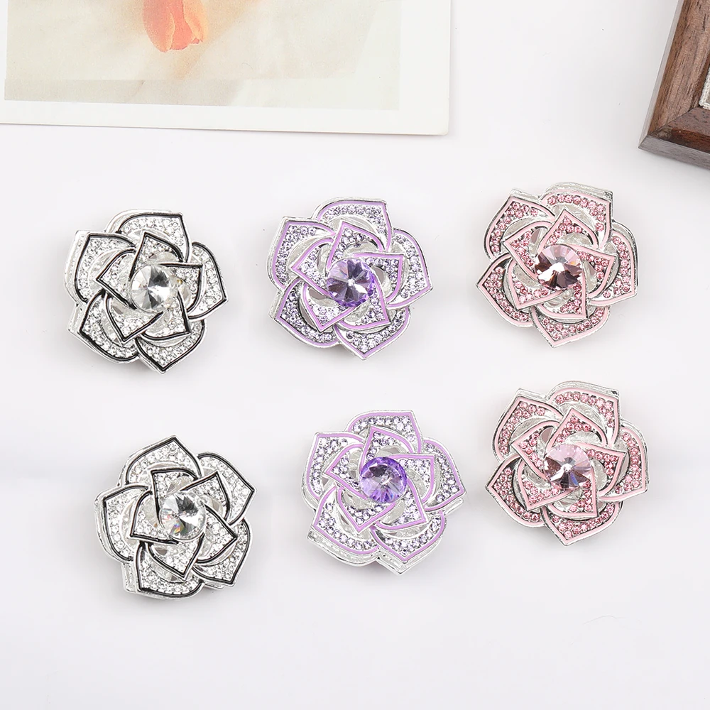 Cordial Design 10Pcs 34*34MM Fancy Bead/Hand Made/Jewelry Findings & Components/Rhinestone Effect/Flower Shape/DIY Beads #17704