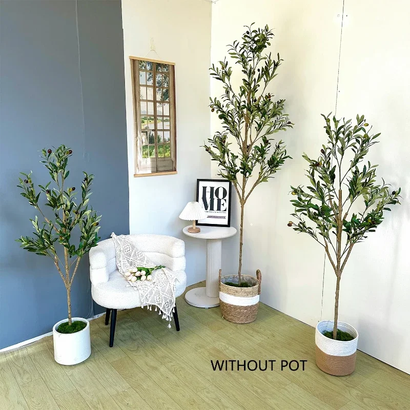 

100cm Artificial Olive Plant tree plastic outdoor home decor item fake plant for home garden room wedding balcony decoration