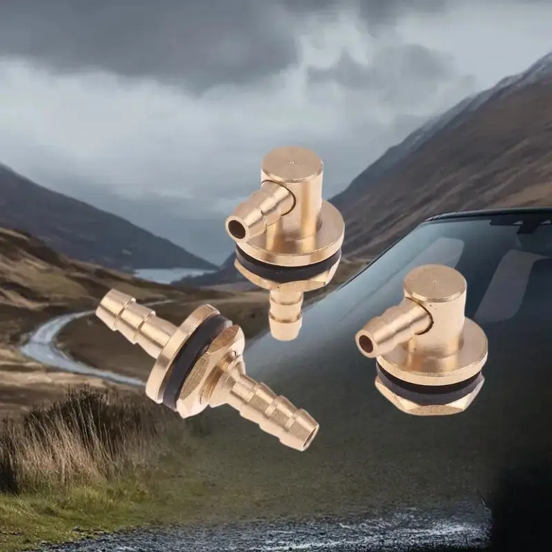 Riempitore ugello olio uscita ingresso capezzolo carburante olio in rame per accessori fai da te serbatoio modello RC