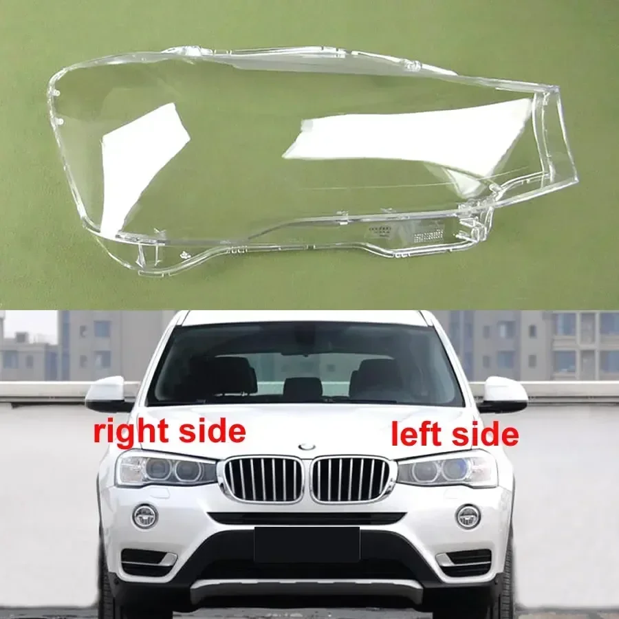 

Для BMW X3 F25 X4 F26 2014 2015 2016 2017, автомобильные аксессуары, прозрачная крышка фары, абажур, линза из плексигласа