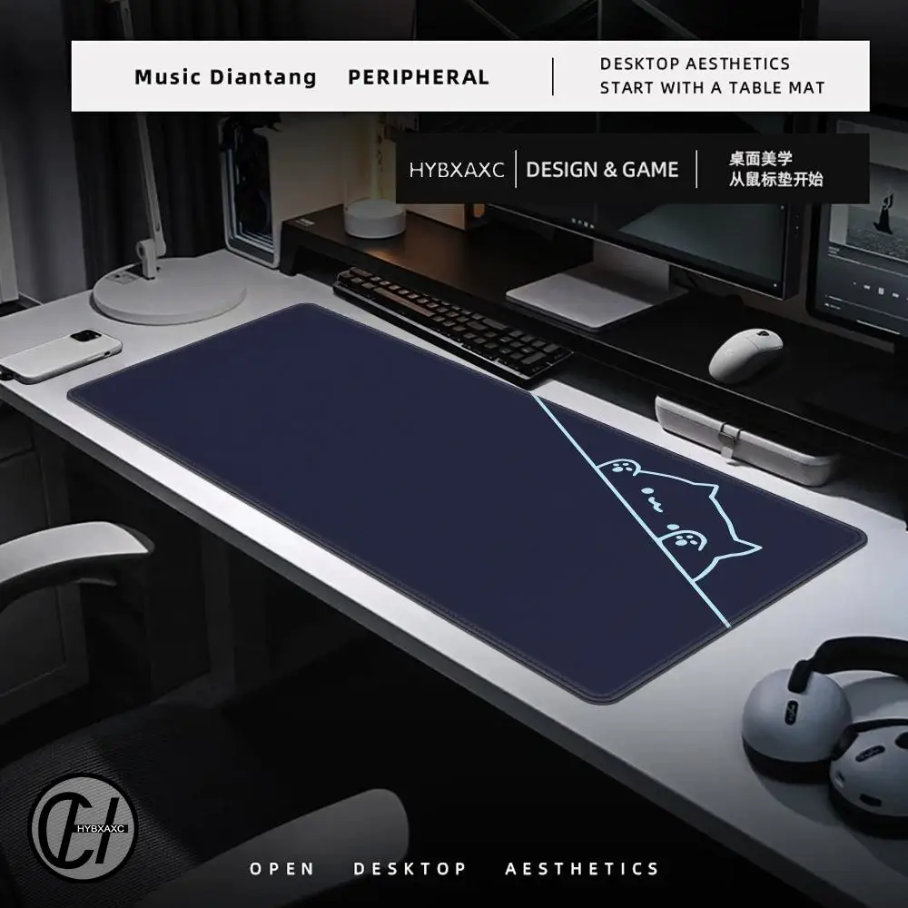 Tappetini da gioco per tastiera da scrivania Tappetino per mouse per gatti Kawaii Tappetino per scrivania per giocatori Desktops Tappetino per mouse da ufficio Accessori da gioco Tappeto per la casa